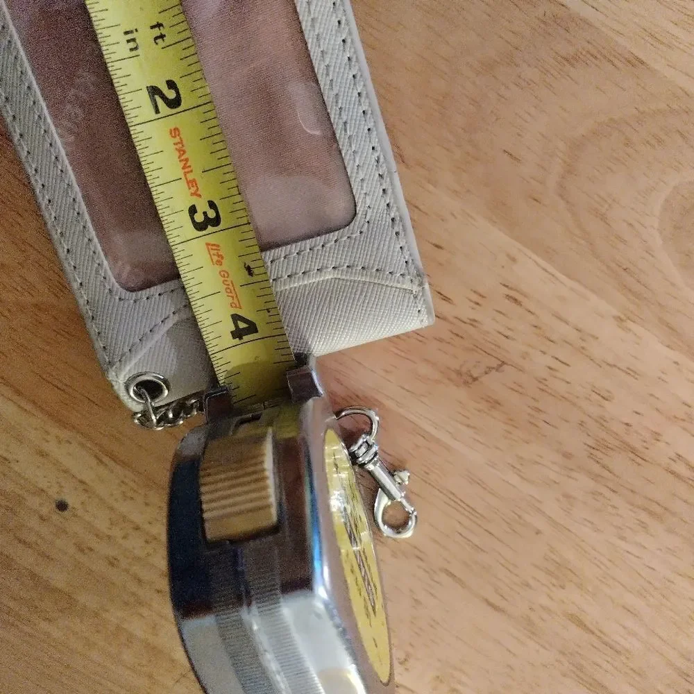 Anne Klein cream wallet keychain